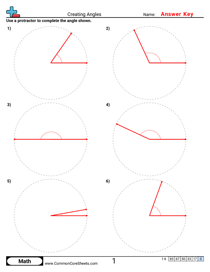 Angles Worksheets - creating-angles worksheet