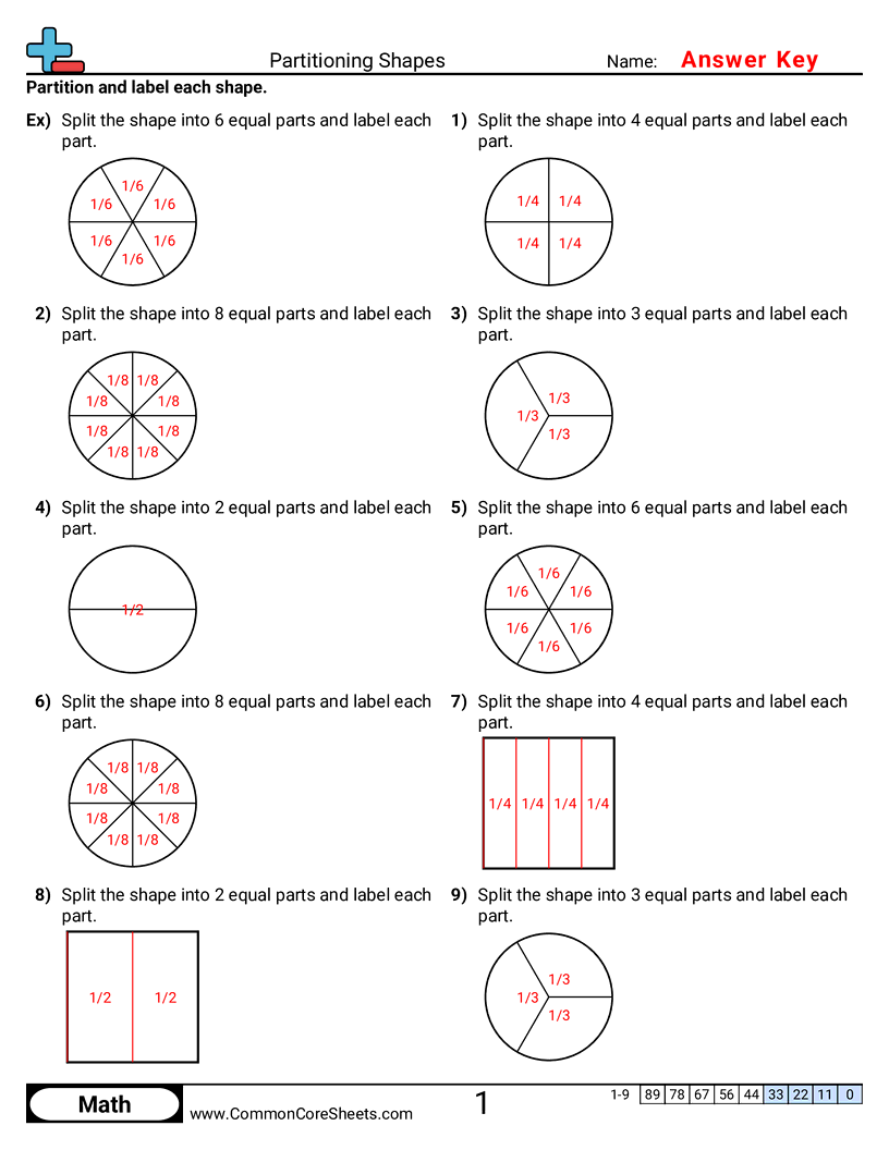 3g2 Worksheets - partitioning-shapes worksheet