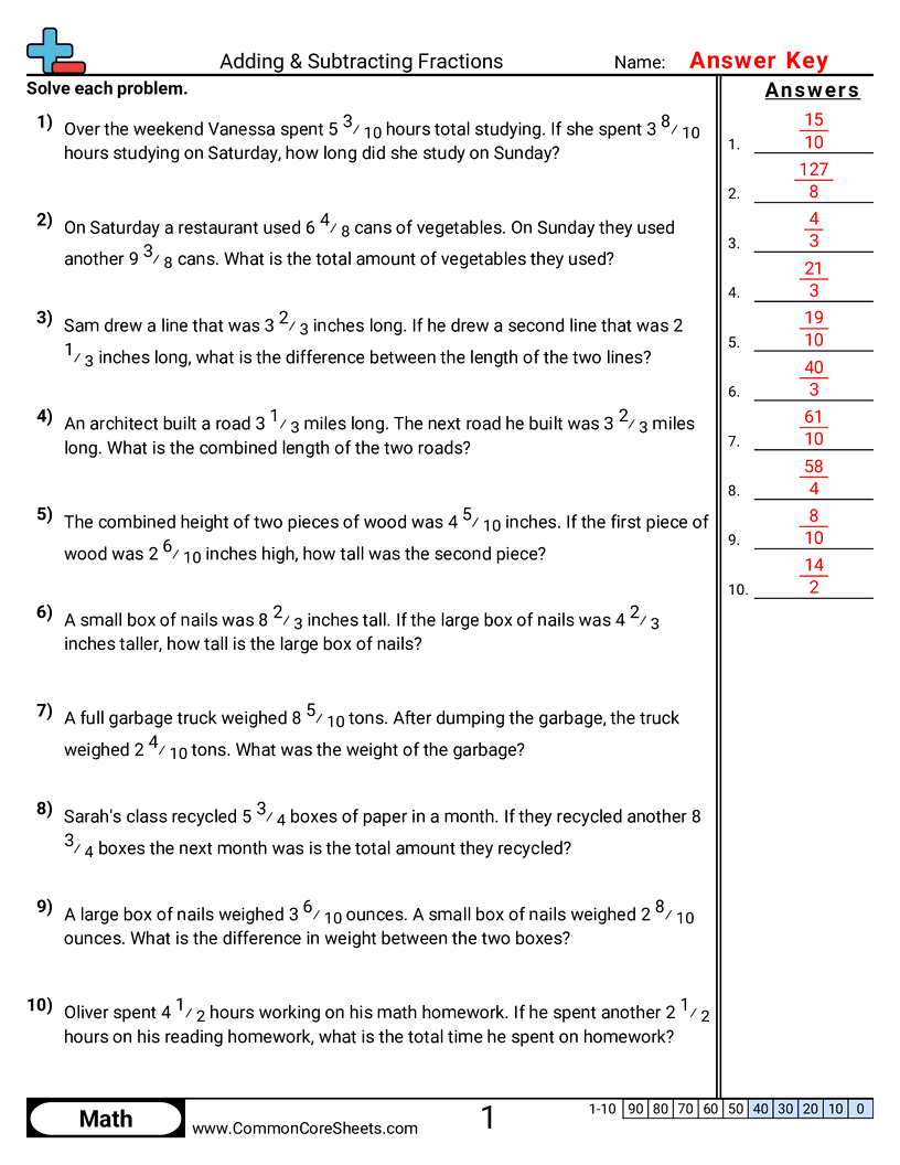  - word-problems-same-denominator worksheet