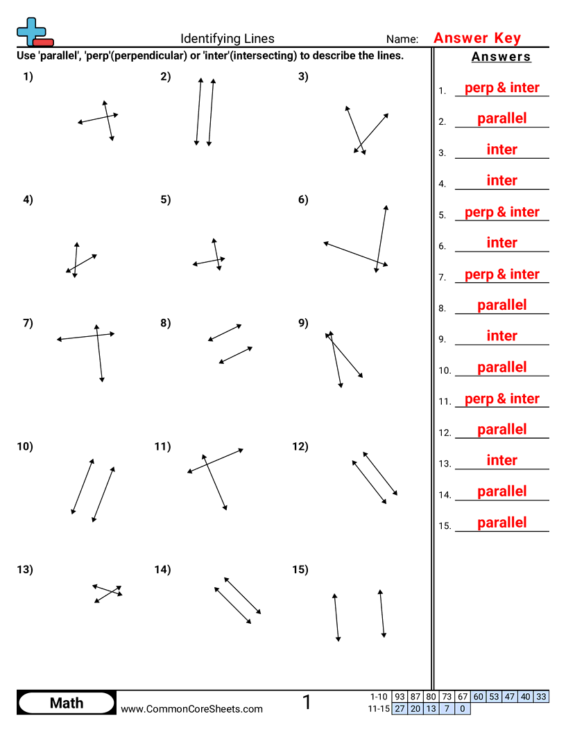 Lines Worksheets - perpendicular-parallel-intersecting worksheet