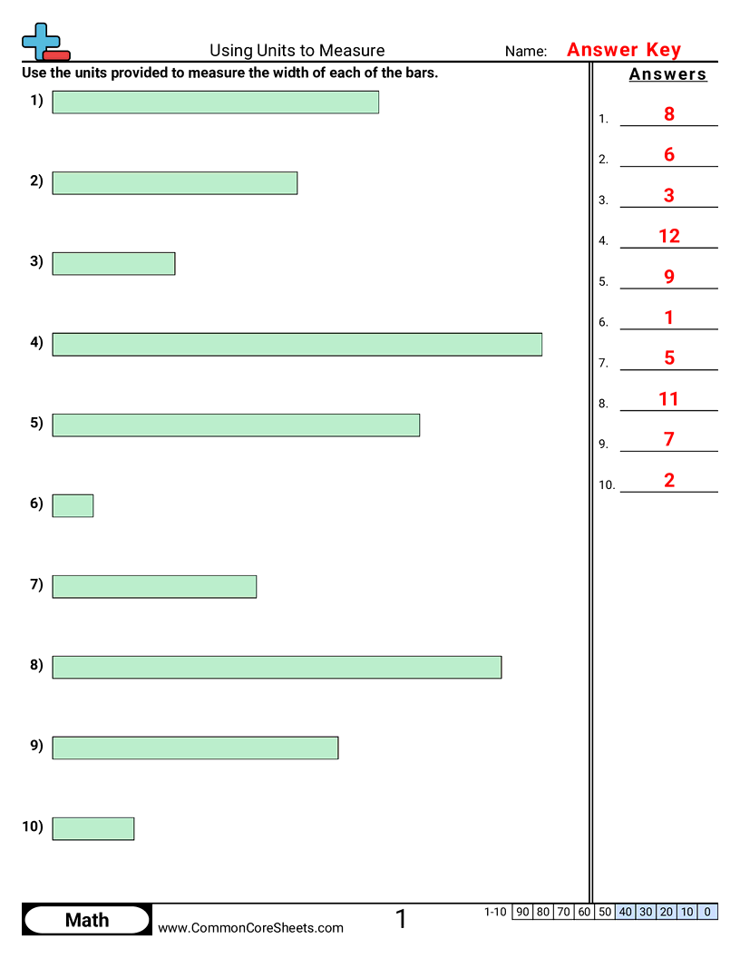 Measurement Worksheets - using-units-to-measure worksheet