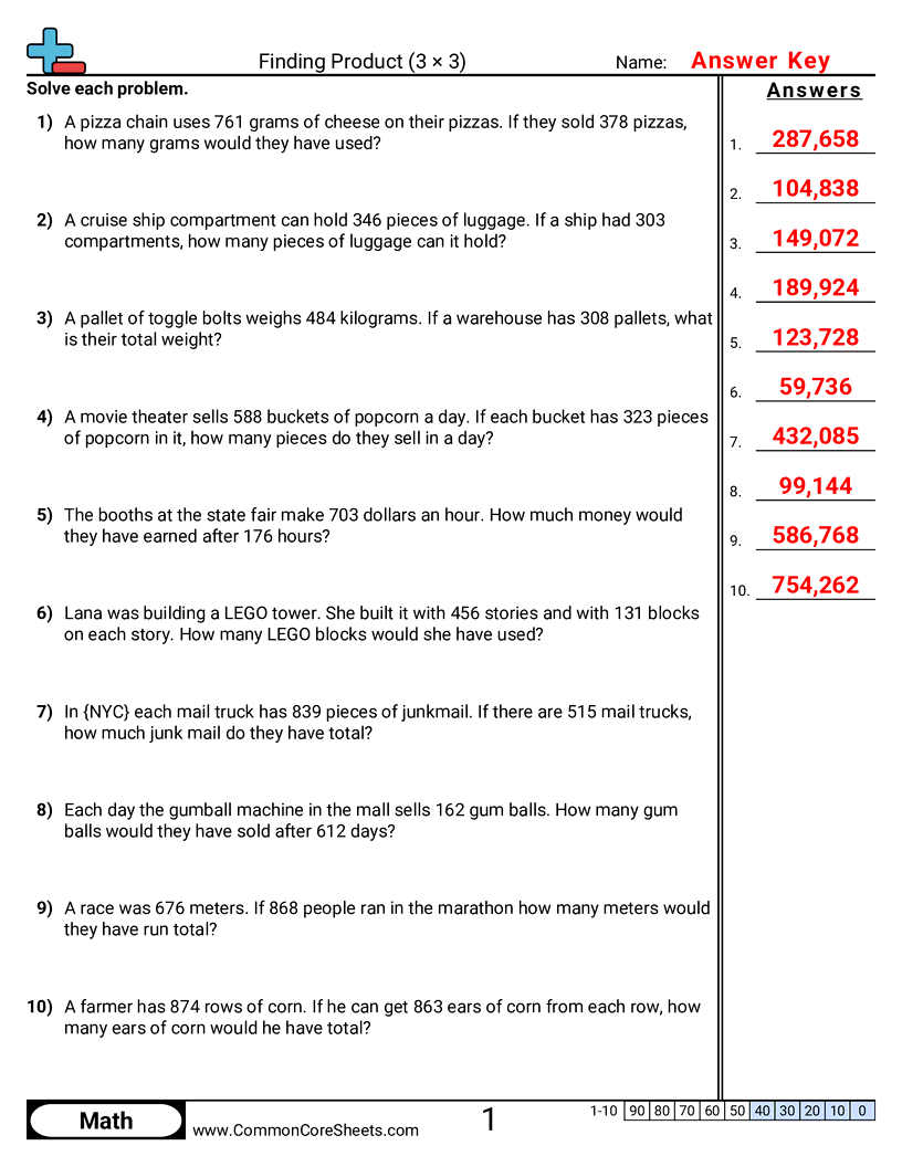 Multiplication Worksheets - 3-digit-x-3-digit worksheet