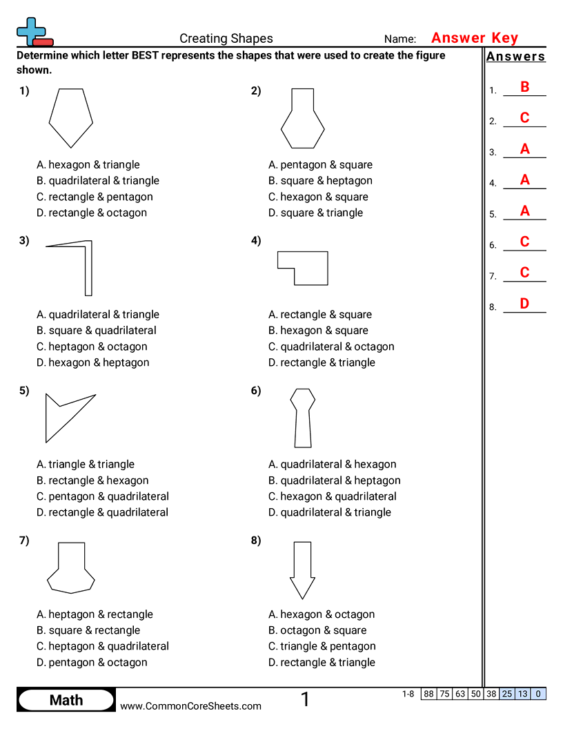Shapes Worksheets - creating-shapes worksheet