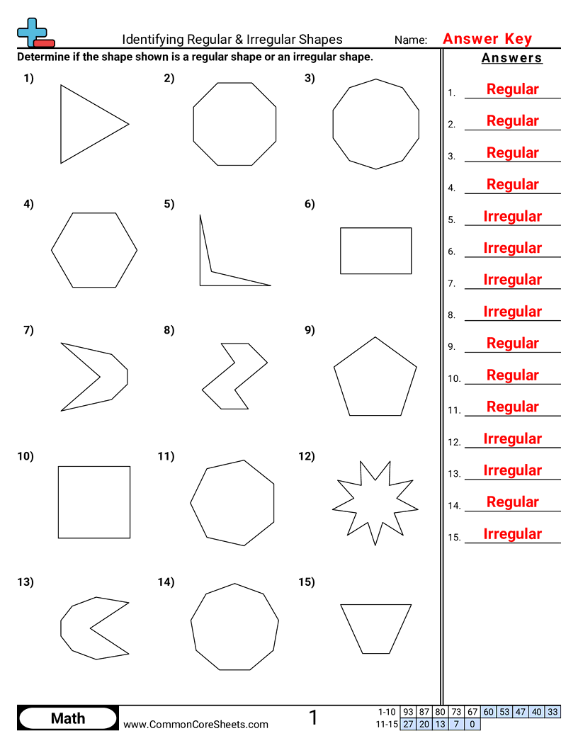 Shapes Worksheets - identifying-regular-and-irregular-polygons worksheet